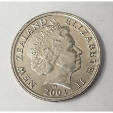 NEW ZEALAND 2004 . ONE 1 DOLLAR / TEN 10 CENTS COIN . ERROR . MULE . UNCIRCULATED